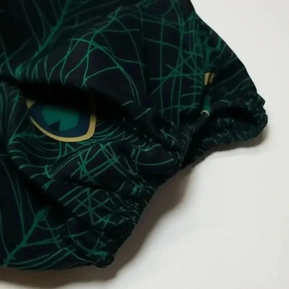 {Parker} Peacock Feathers Print 100% Silk Blouse - Picture 8 of 12